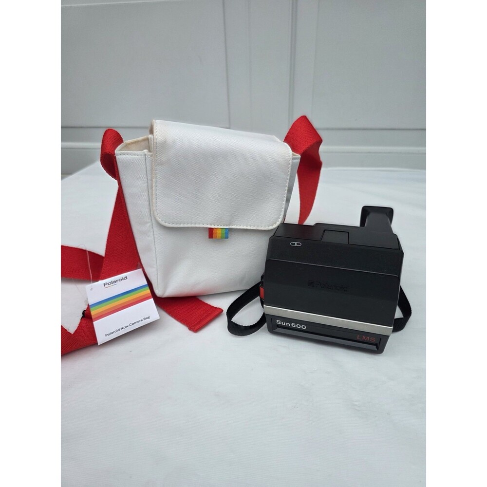 Polaroid Sun 600 Lms Instant Film Camera Tested + Now Camera Bag w/Strap